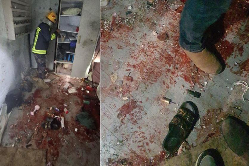 مكان سقوط شظايا صاروخية في بيت عوا