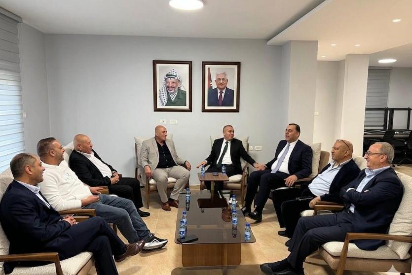 بحث آفاق التعاون بين اتحاد الغرف الفلسطينية واتحاد الحجر والرخام