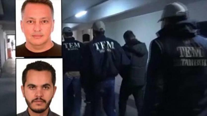 صورة نشرتها السلطات التركية للمعتقلين الاثنين