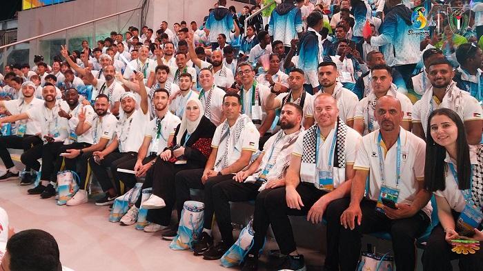 فلسطين تشارك في حفل افتتاح دورة الألعاب الآسيوية الشاطئية